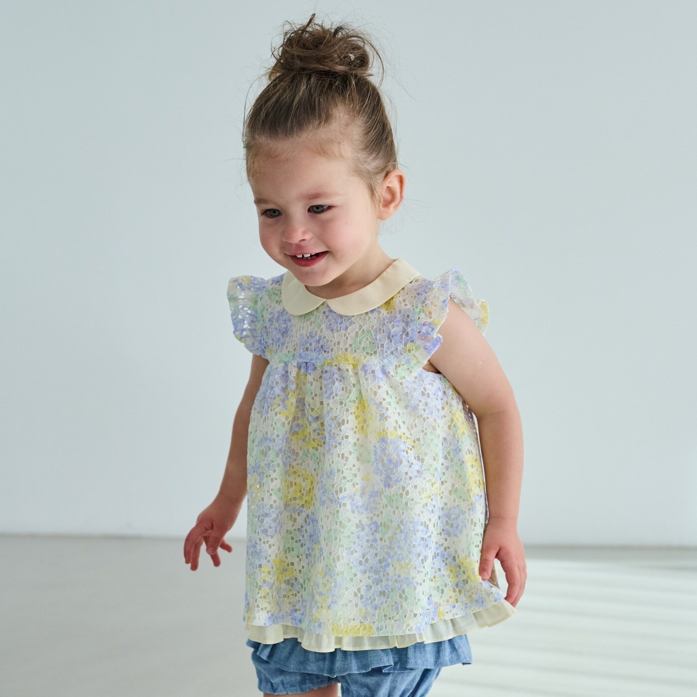 アジサイレースチュニック【日本製】