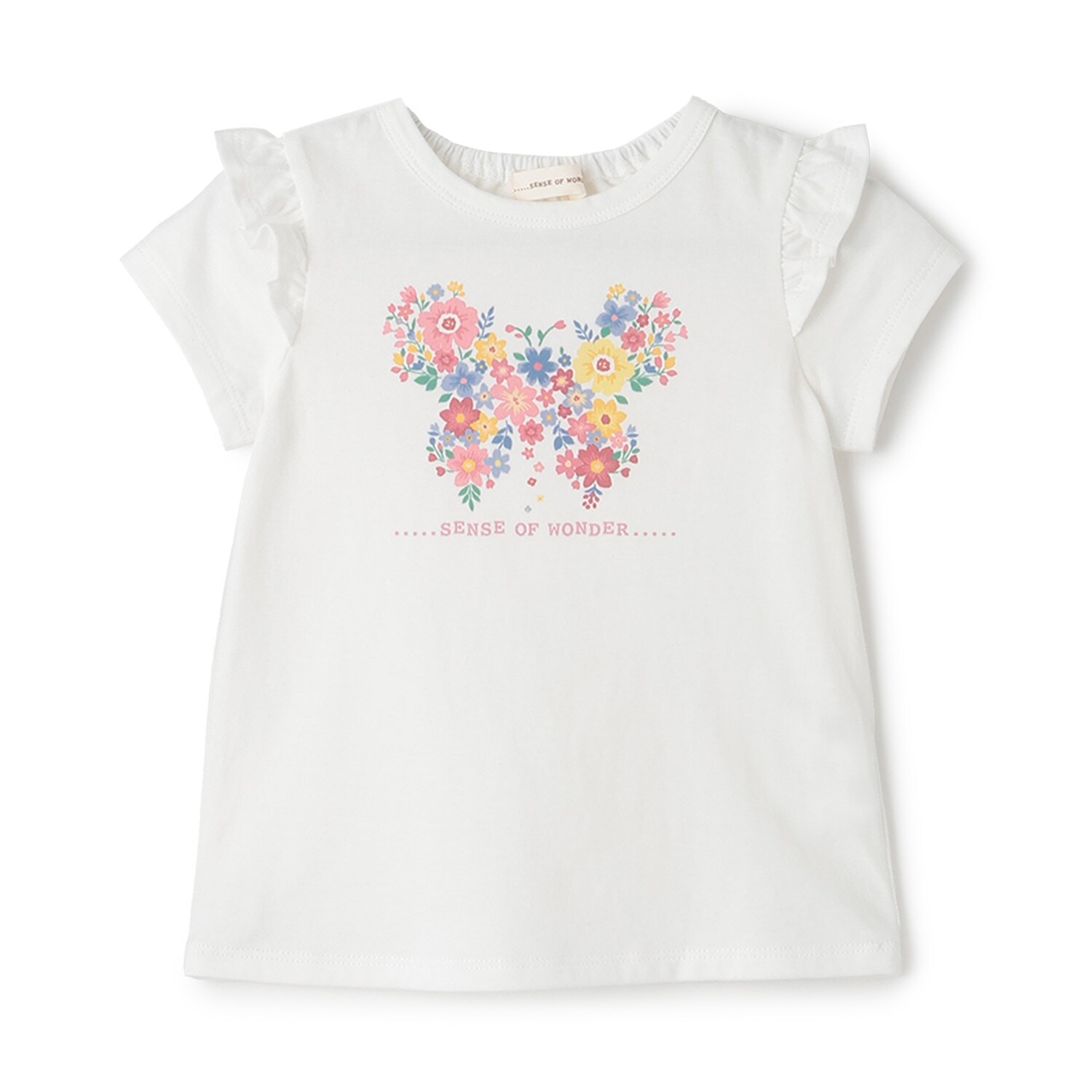 フラワーちょうちょプリント半袖Ｔシャツ