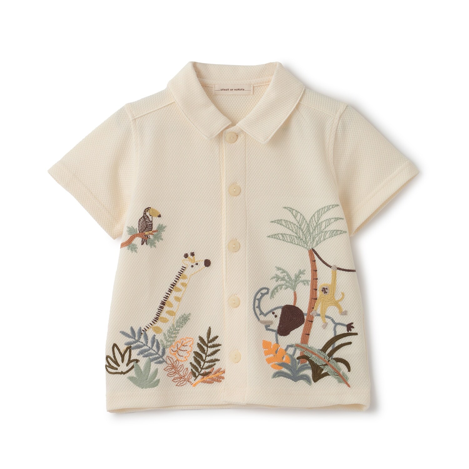 アニマル刺しゅうカットシャツ