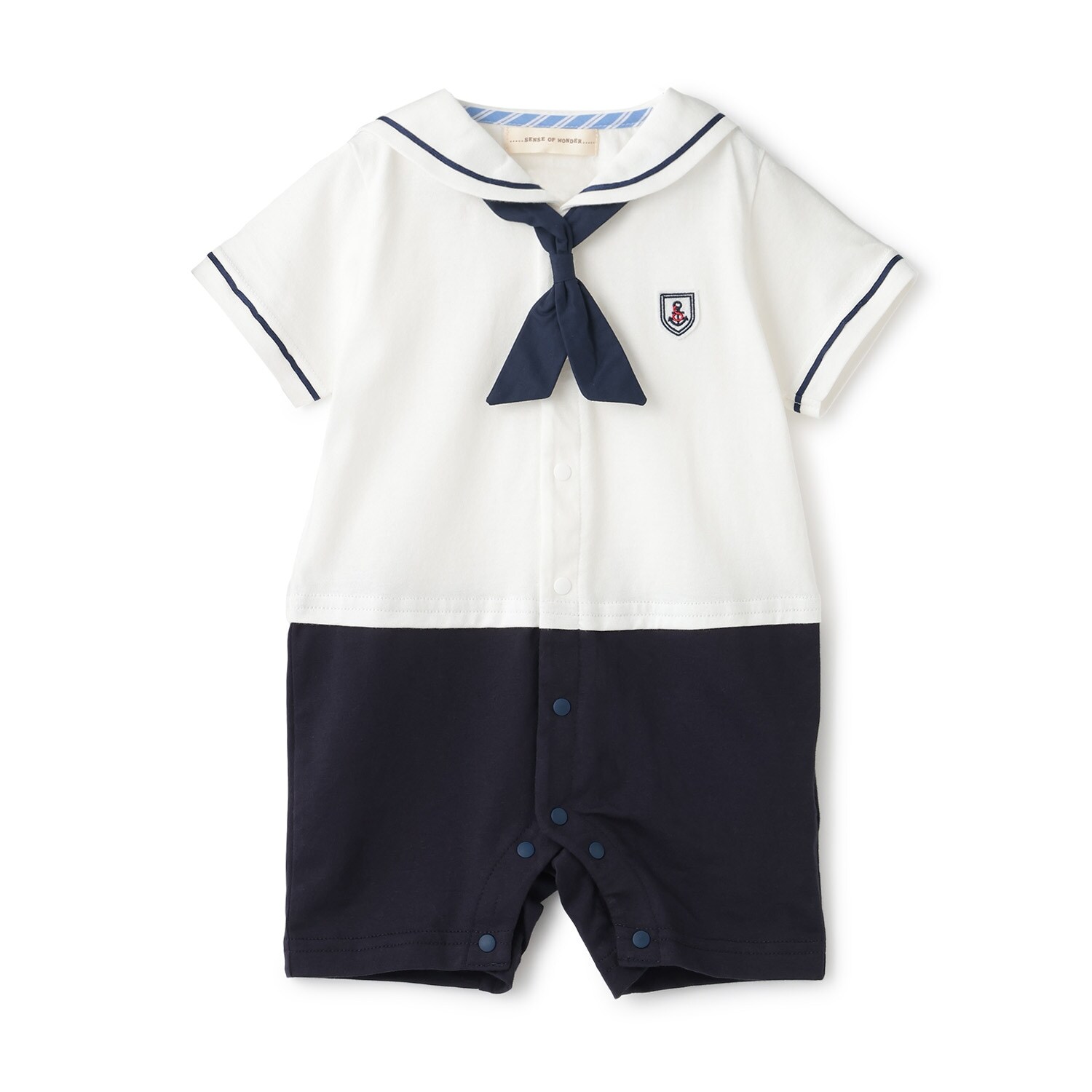 セーラー半袖ショートオール