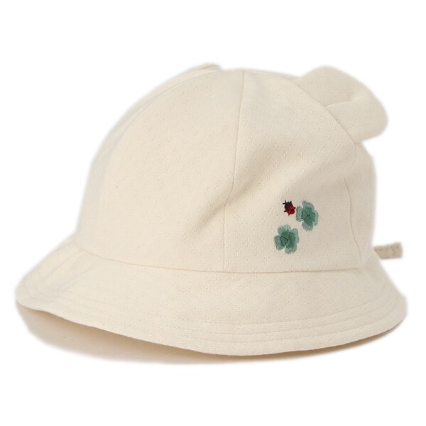 オーガニックコットン クマ耳つき帽子【日本製】