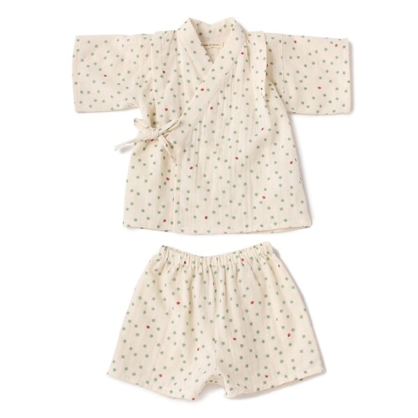 オーガニックコットン ダブルガーゼ甚平スーツ【日本製】