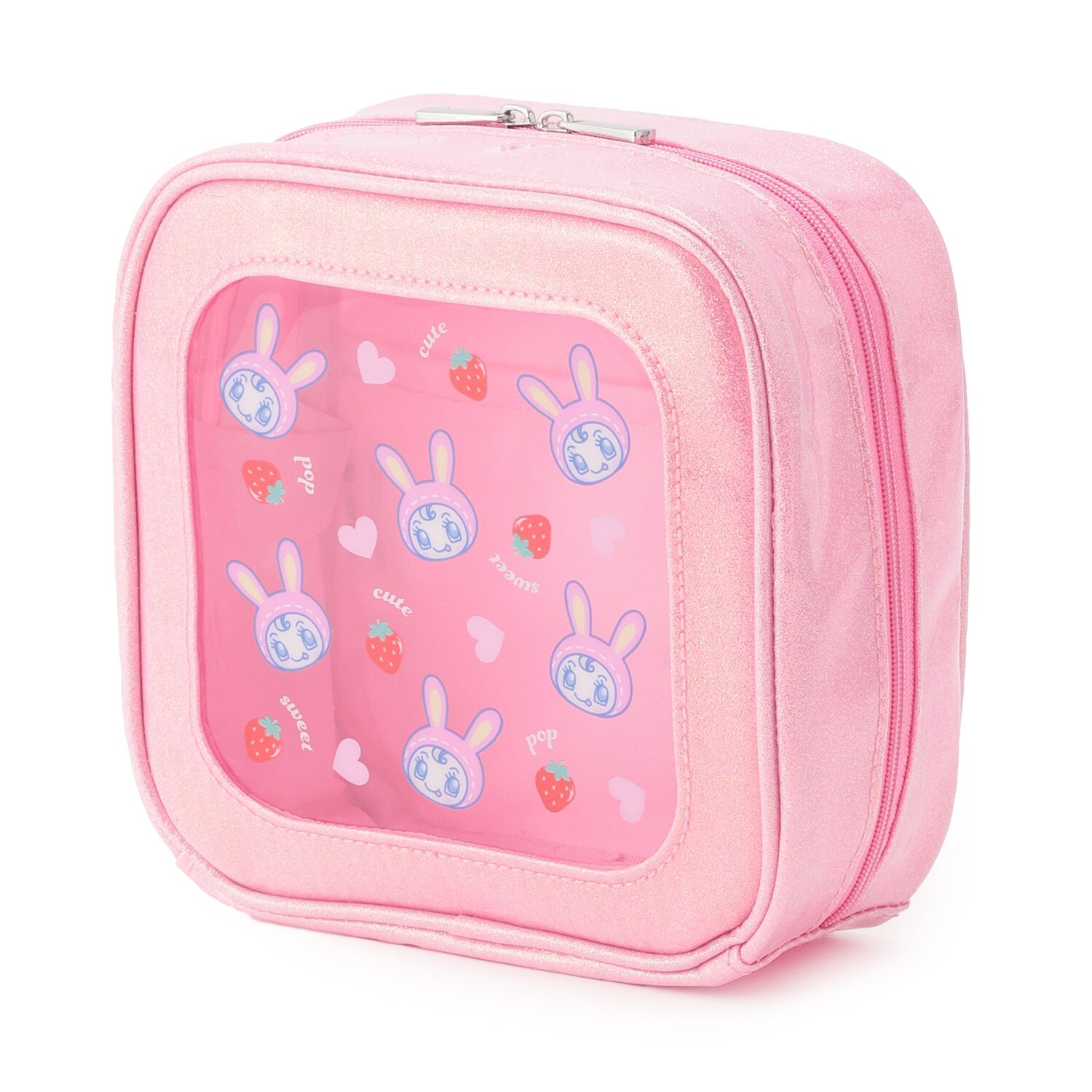 スクエアきらきらポーチ【ベリエちゃん】【ブルーベリエちゃん】【デビリーちゃん】【ナカムラくん】