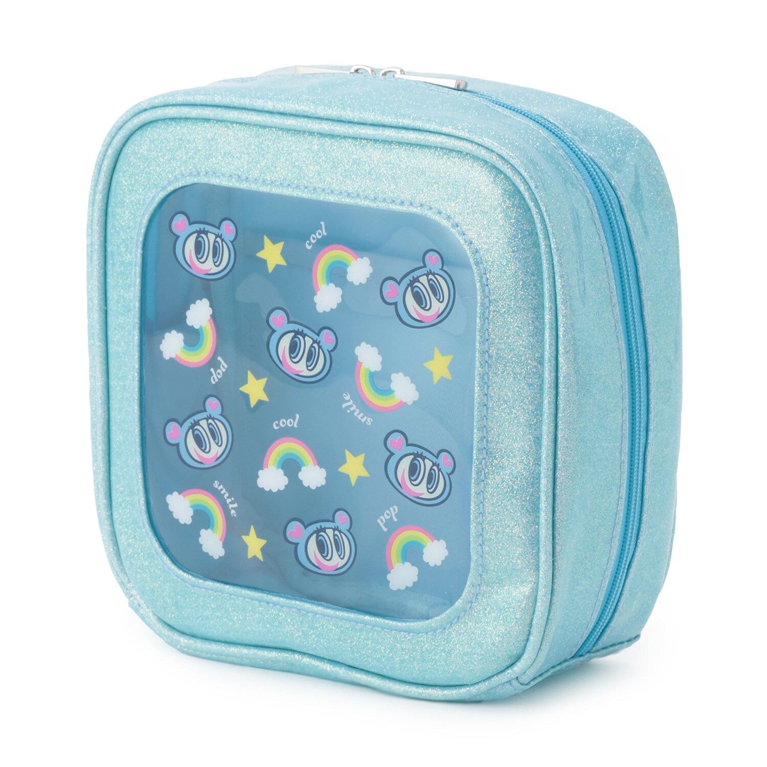 スクエアきらきらポーチ【ベリエちゃん】【ブルーベリエちゃん】【デビリーちゃん】【ナカムラくん】