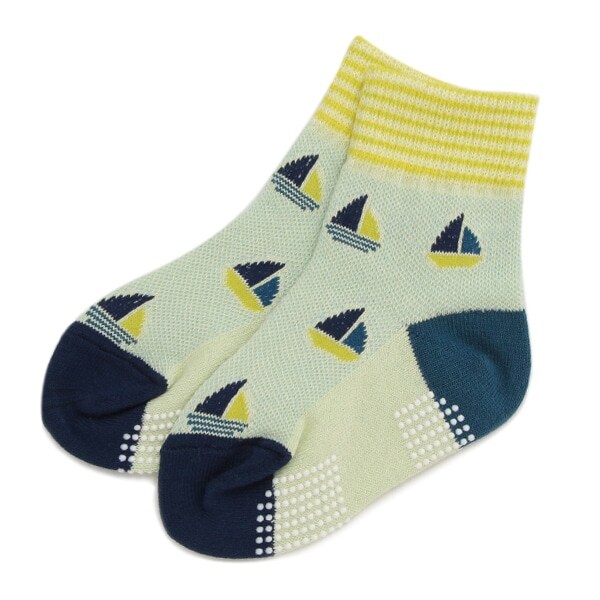 ヨット柄クルーソックス