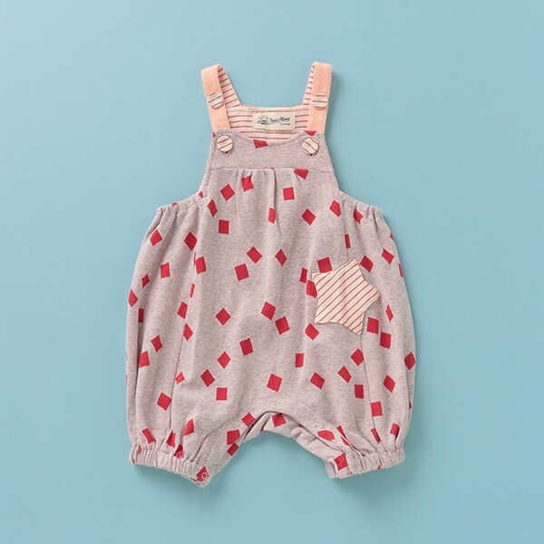 スクエア柄サロペット