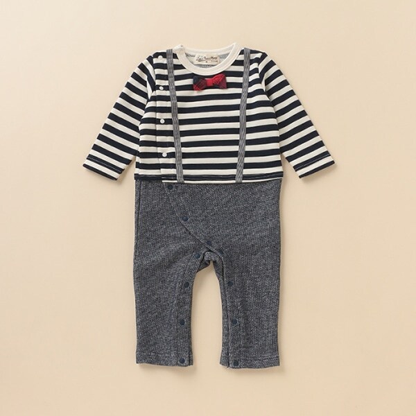 裏毛 サスペンダーカバーオール