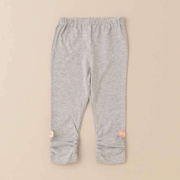 9分丈小花リボンレギンス