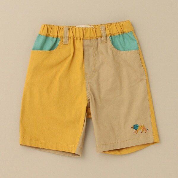 バイカラーハーフパンツ