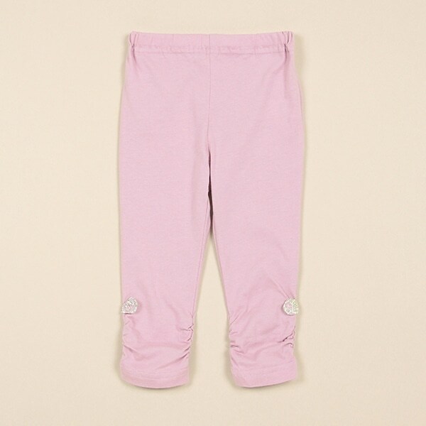 9分丈小花リボンレギンス