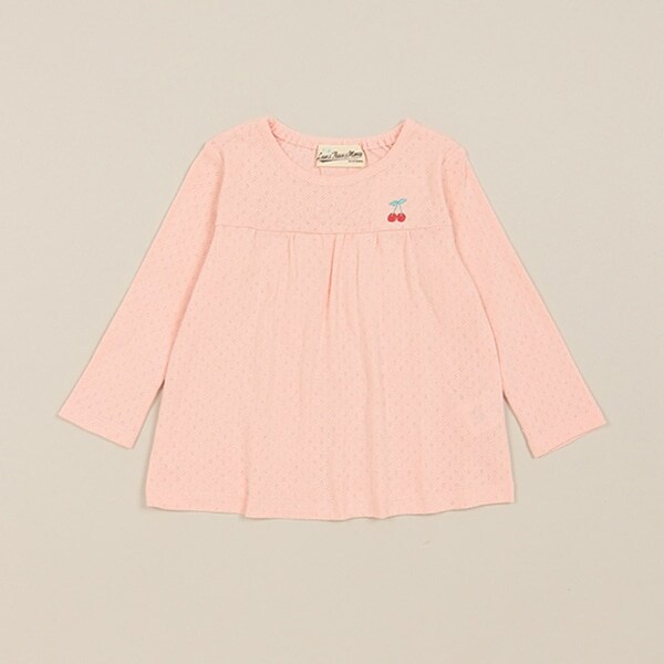 cherry刺しゅう長袖Tシャツ