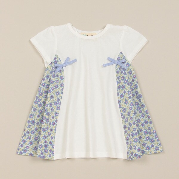 小花柄ドッキングチュニック