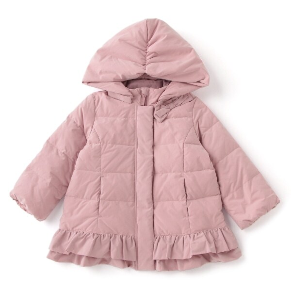 裾フリルwashableダウン