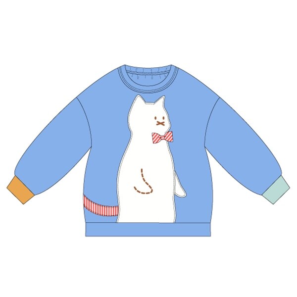 裏毛 立ってるねこスウェット