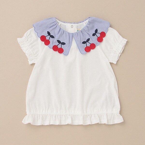 さくらんぼ衿Tシャツ