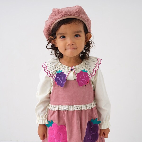 ぶどう衿ブラウス