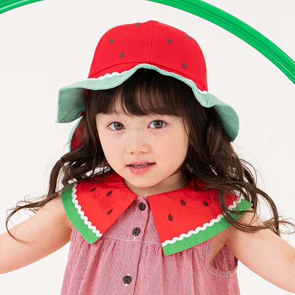 日よけスイカハット