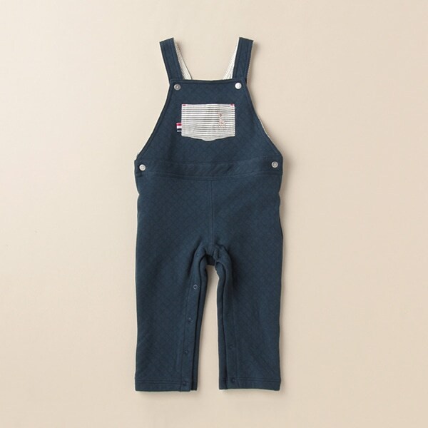 ニットキルトサロペット【日本製】