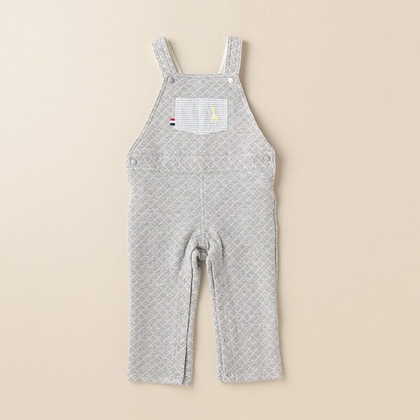 ニットキルトサロペット【日本製】