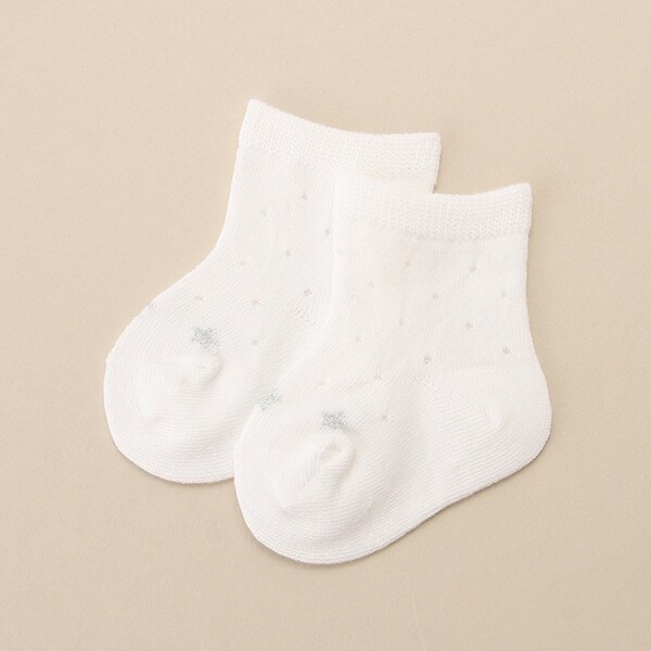 透かしドットスターソックス【日本製】