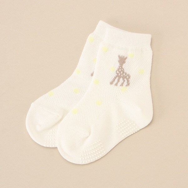 透かしドットクルーソックス【日本製】