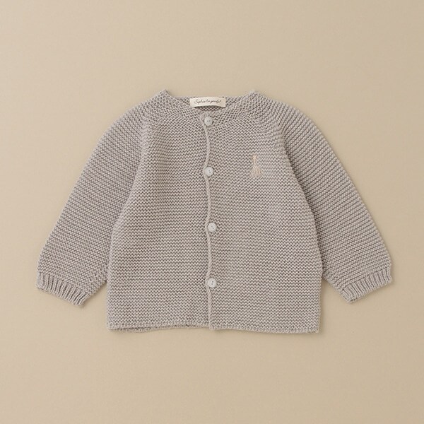 ガーター編みカーディガン【日本製】