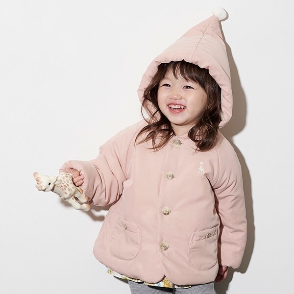 パウダー起毛中わたコート【日本製】