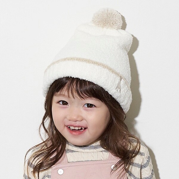 マシュマロボンボンニット帽【日本製】