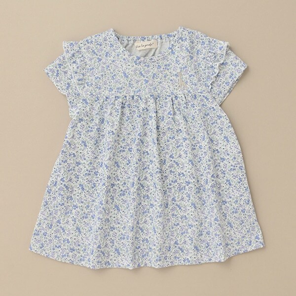 花柄Pt半袖Tシャツ【日本製】