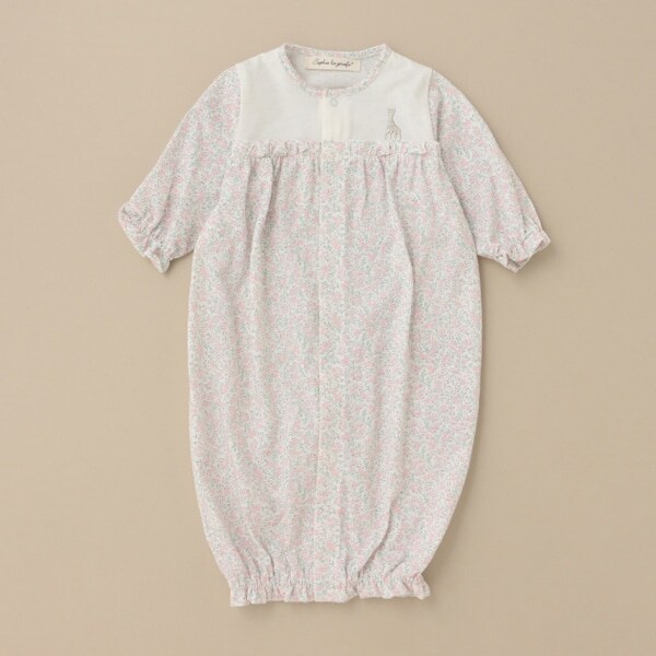 花柄プリント2WAYオール【日本製】