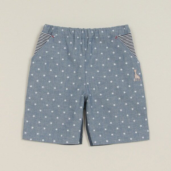 スタープリントダンガリーパンツ【日本製】