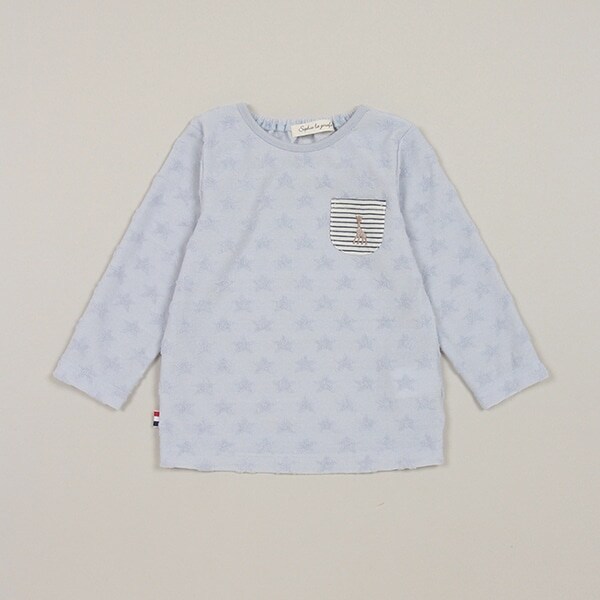 スタージャカード長袖Tシャツ【日本製】