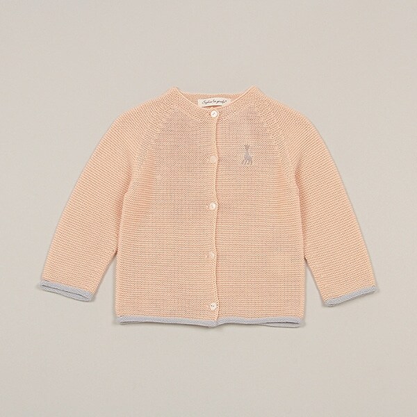 ガーター編みカーディガン【日本製】