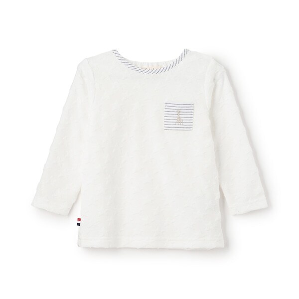 スタージャカード長袖Tシャツ