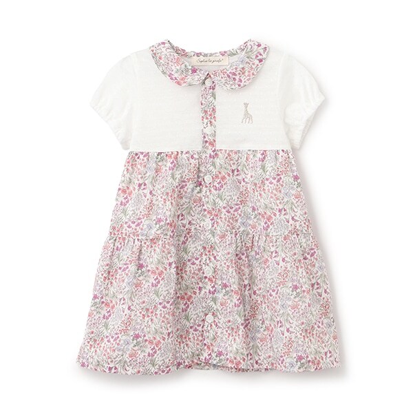 小花柄ワンピース