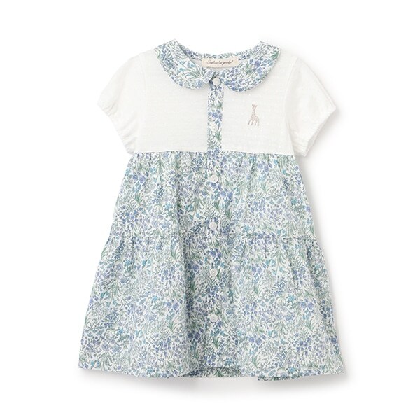 小花柄ワンピース