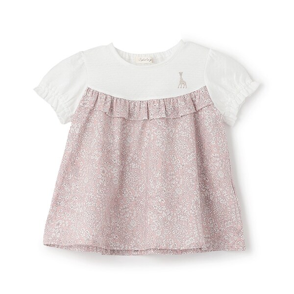 小花柄チュニック【日本製】