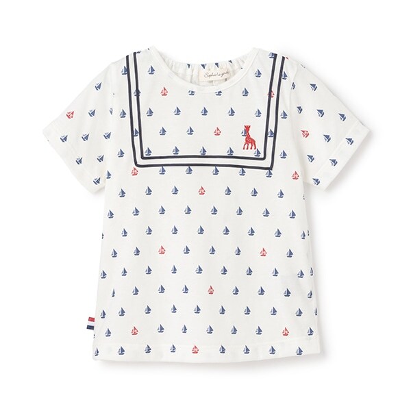 ヨットプリント半袖Tシャツ【日本製】
