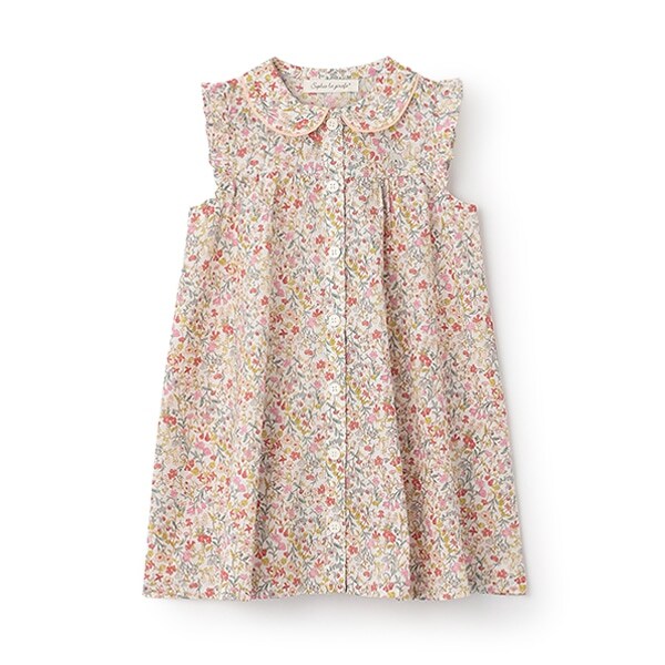 ボタニカル柄ワンピース【日本製】