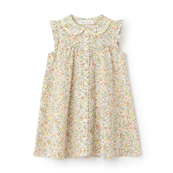 ボタニカル柄ワンピース【日本製】