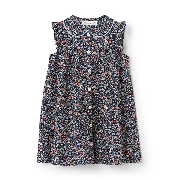 ボタニカル柄ワンピース【日本製】