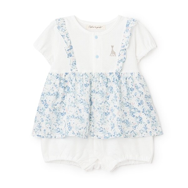 花柄ショートオール【日本製】