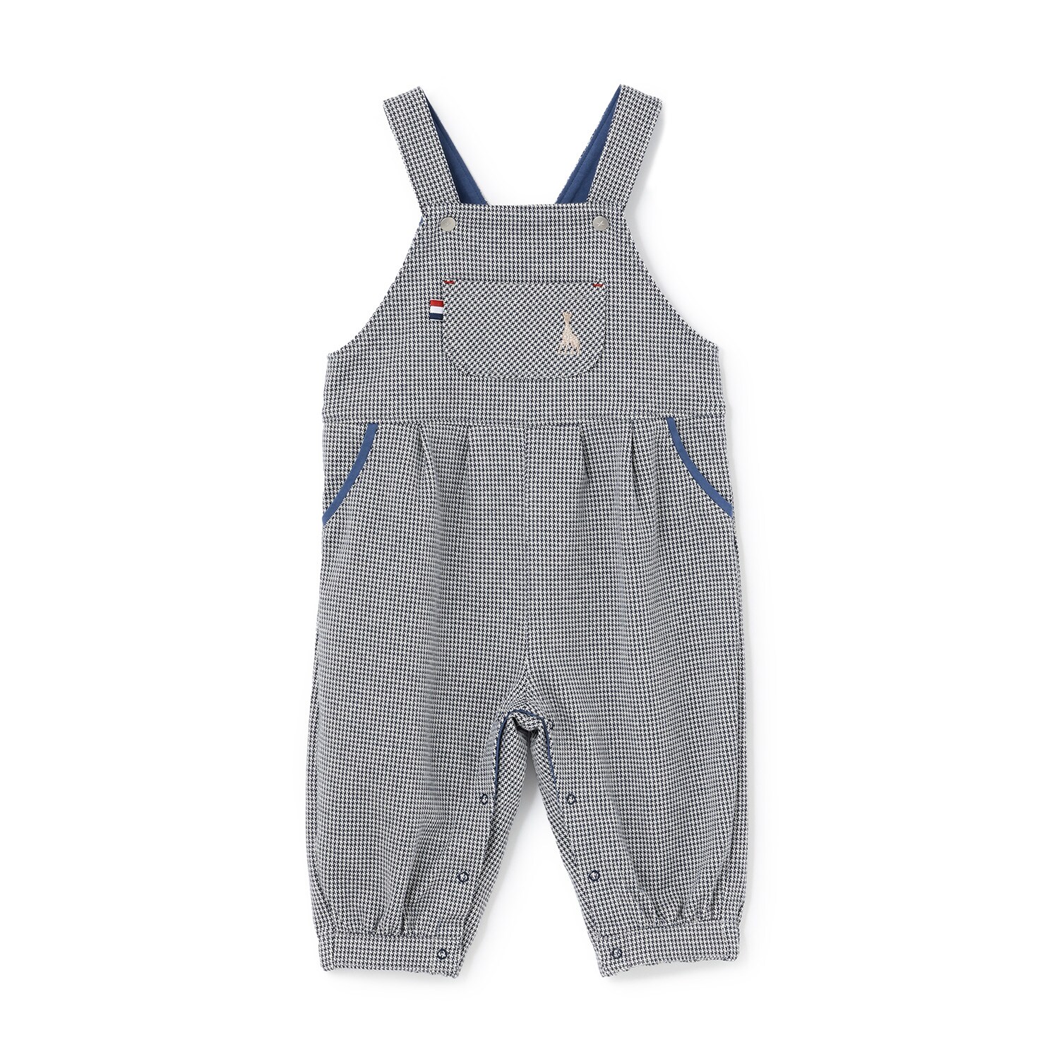 千鳥柄サロペット【日本製】