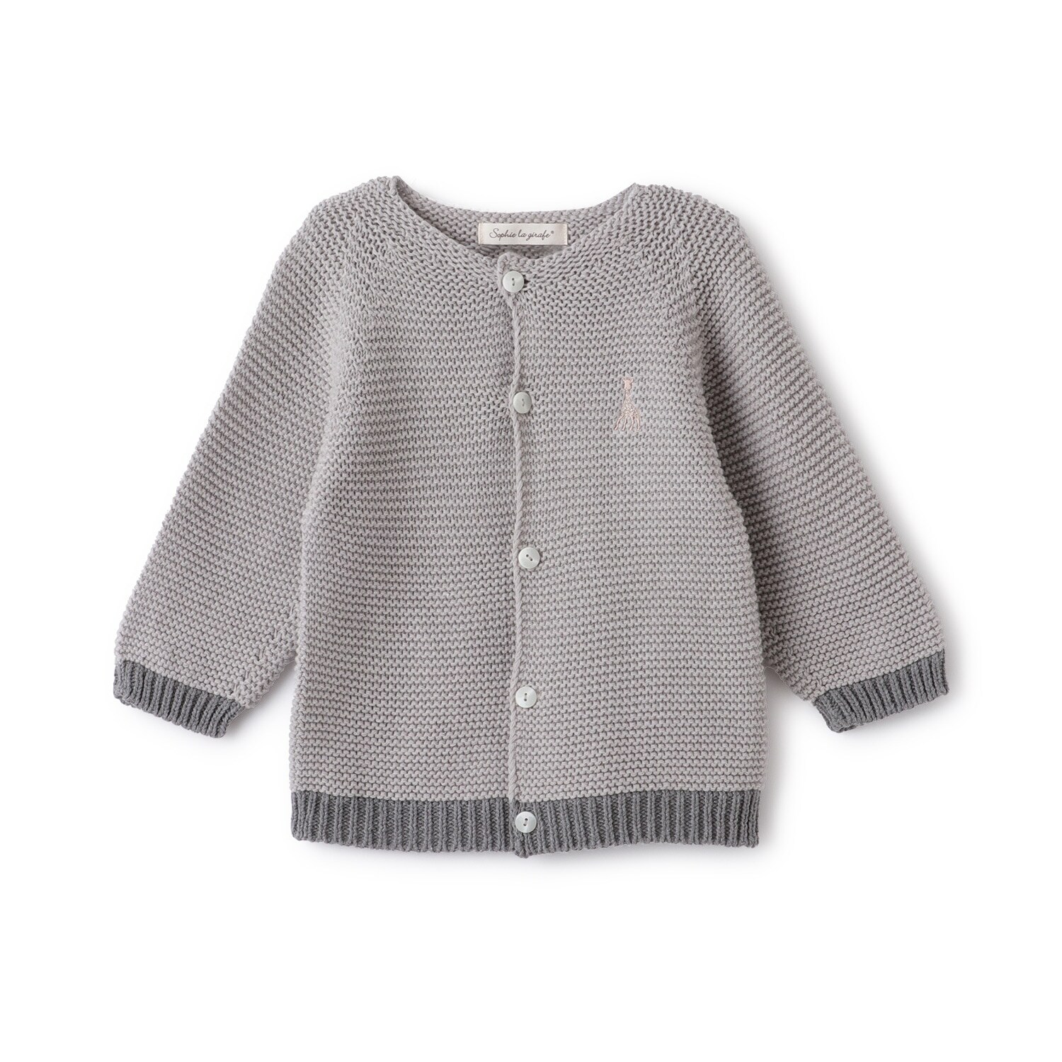 ガーター編みカーディガン【日本製】