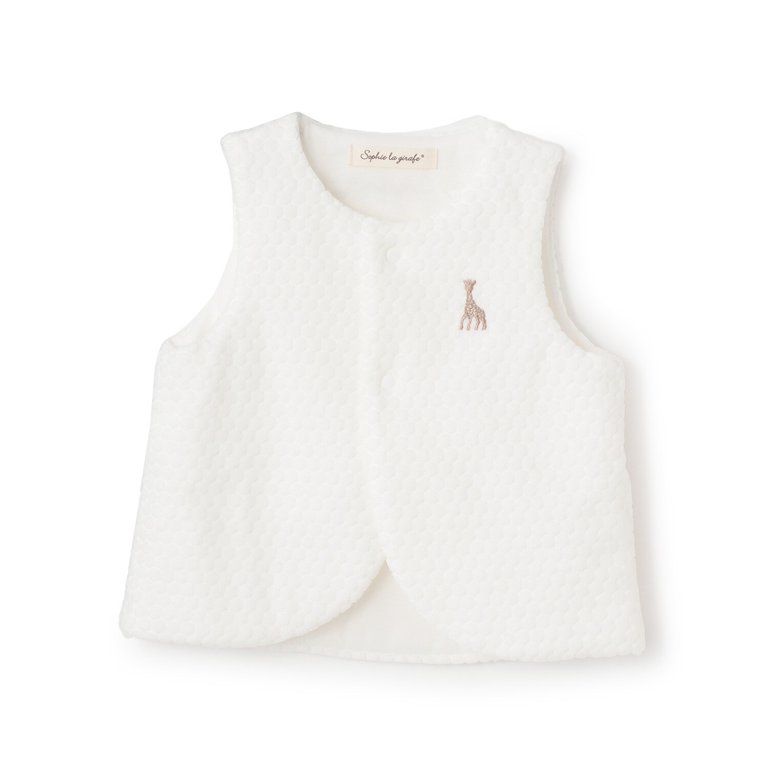 水玉ベロアベスト【日本製】