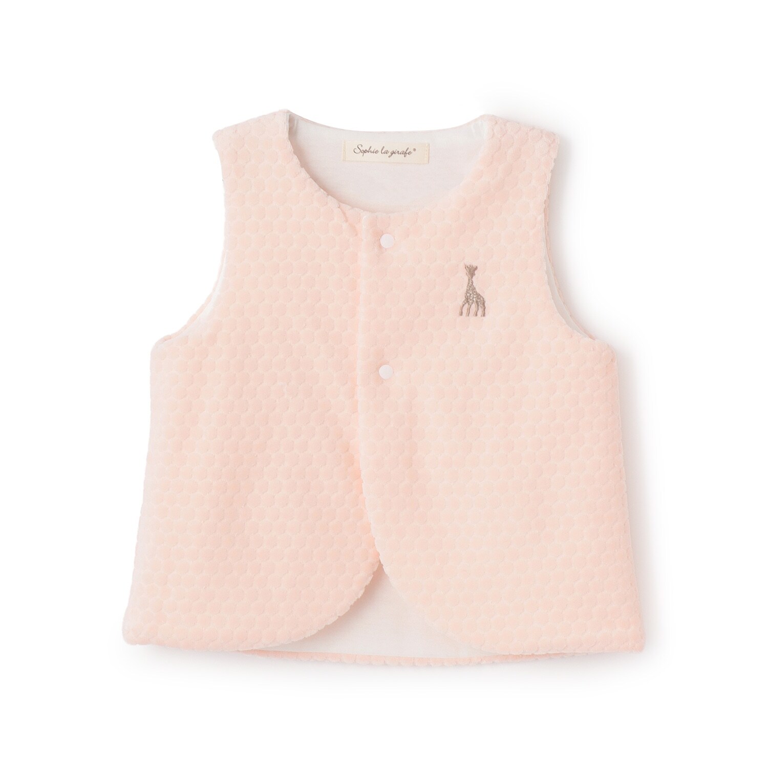 水玉ベロアベスト【日本製】