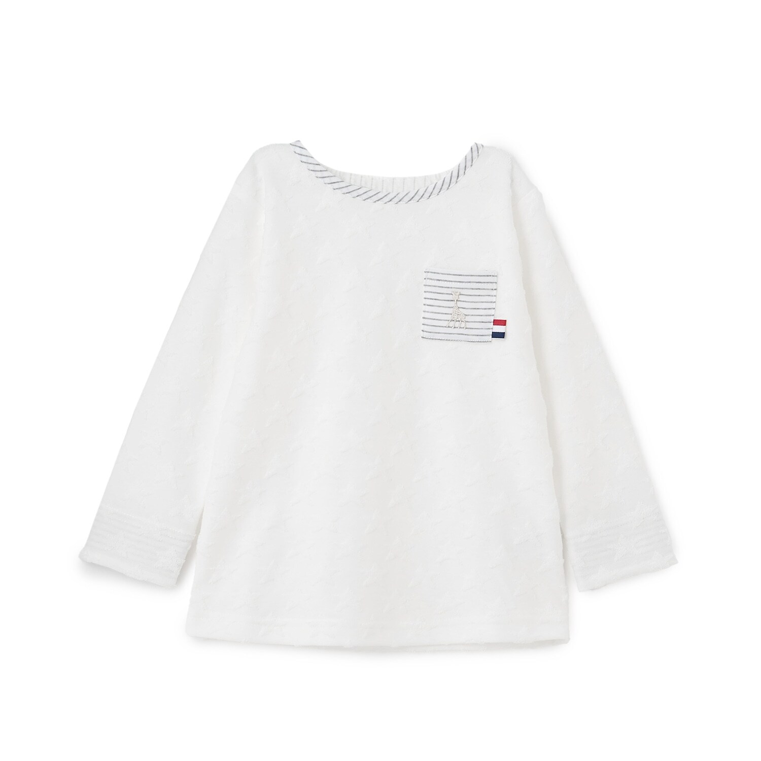 スタージャカード長袖Tシャツ【日本製】