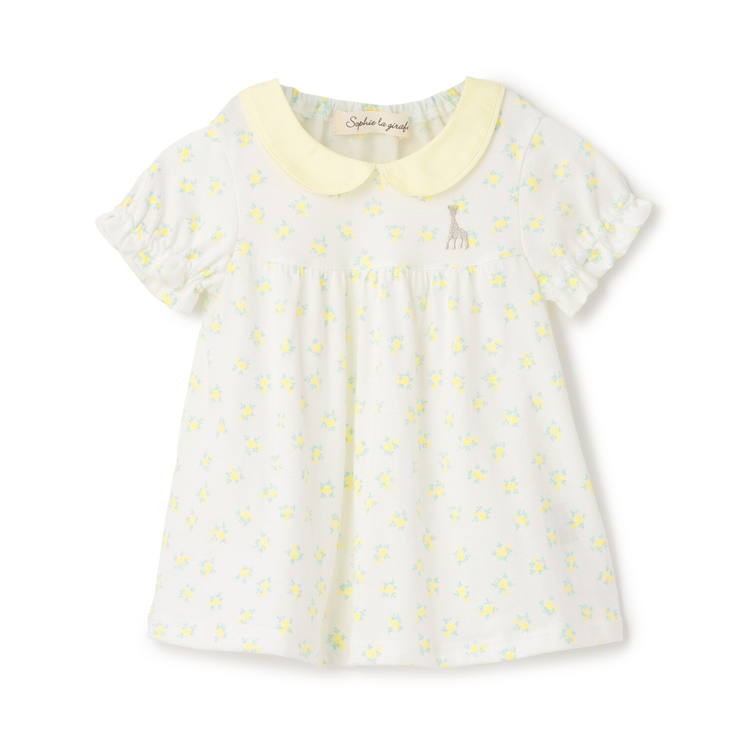 花柄プリント半袖Tシャツ