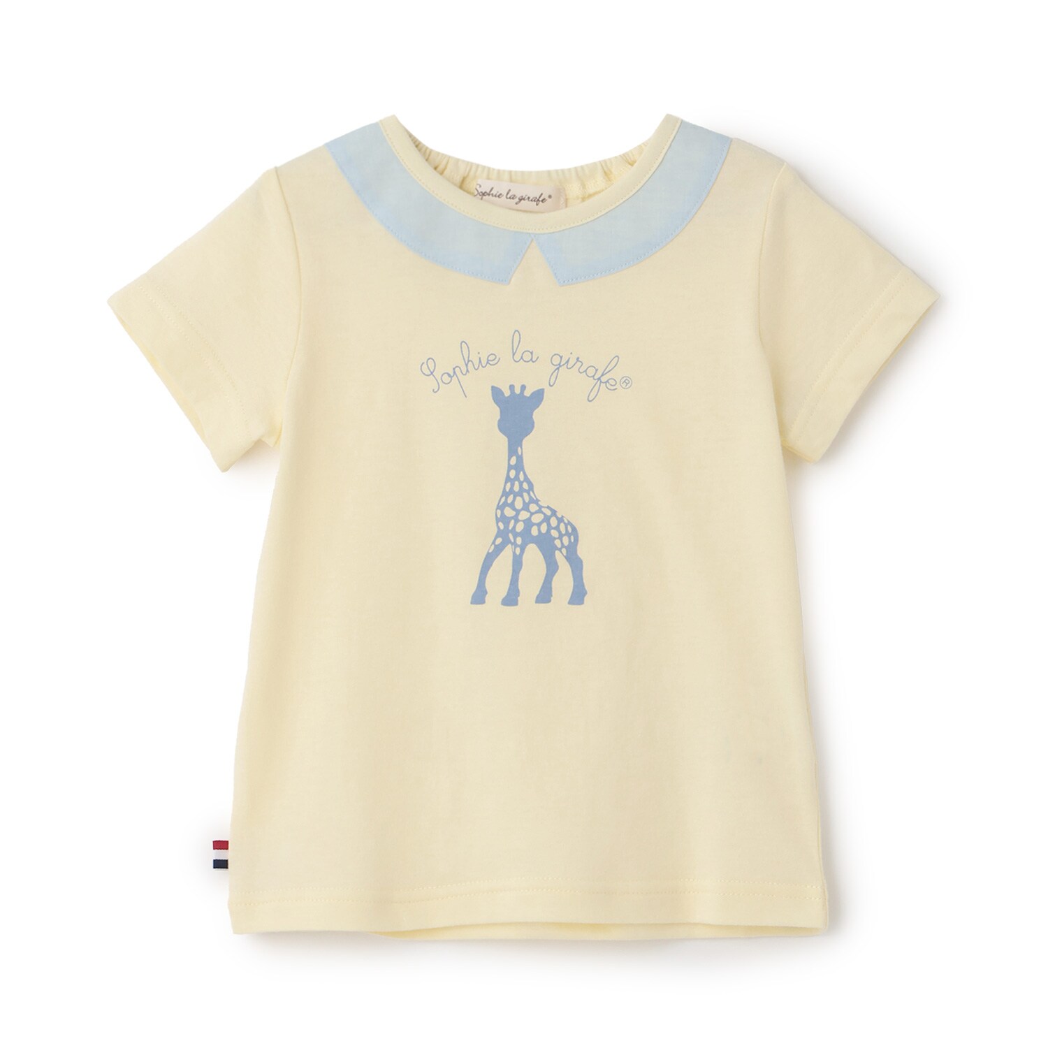 衿つきソフィプリント半袖Tシャツ