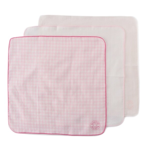 【KISETTE】 ガーゼハンカチ3枚セット【日本製】